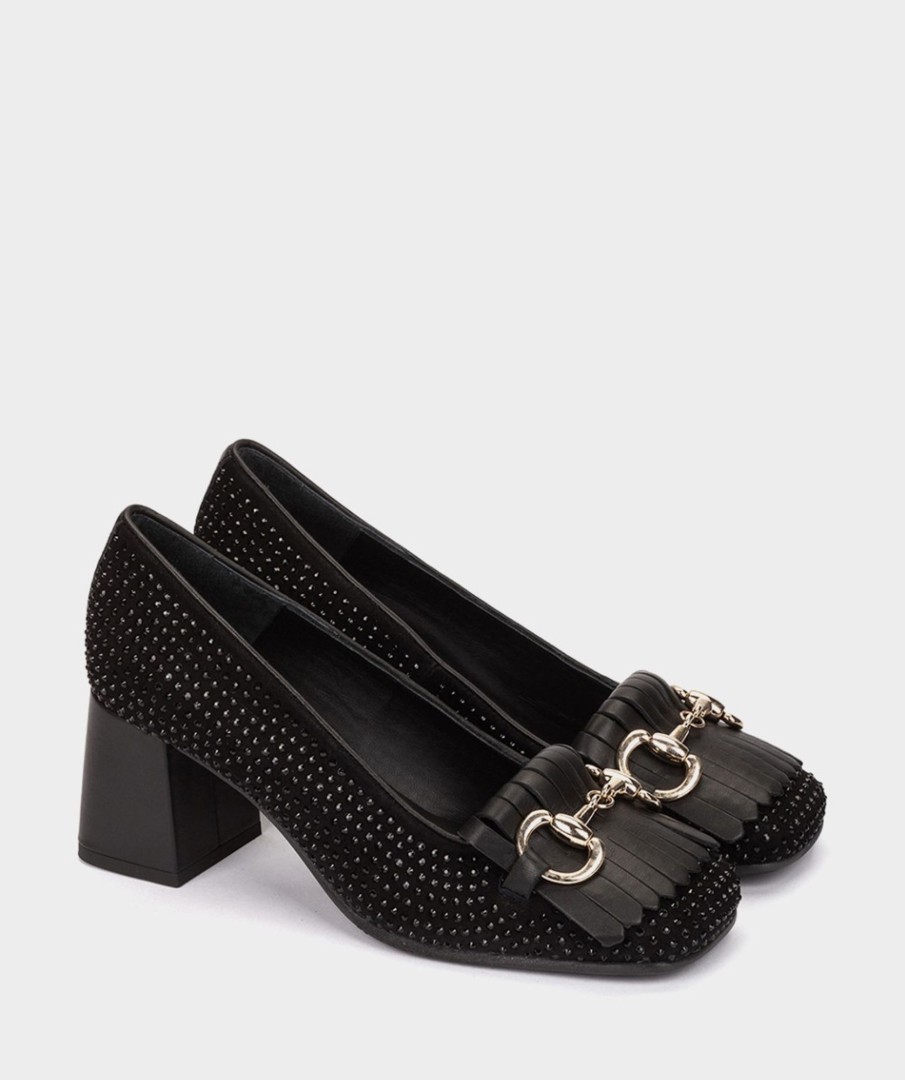 Calzado Pedro Miralles | Zapatos De Tacon De Piel Amalfi Negro