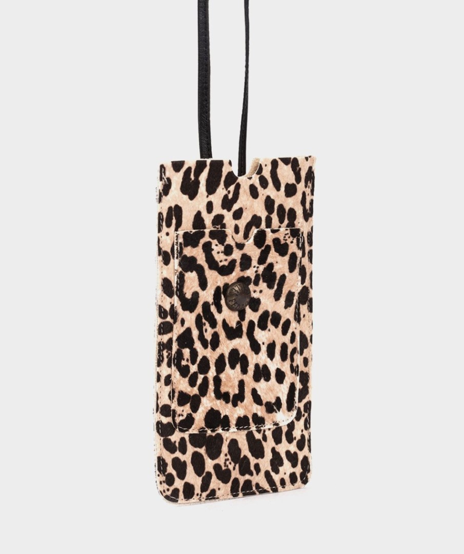 Bolsos Y Accesorios Pedro Miralles | Cuelgamovil De Piel Cm Leopardo