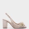 Calzado Pedro Miralles | Zapatos De Tacon De Terciopelo Velvet Beige